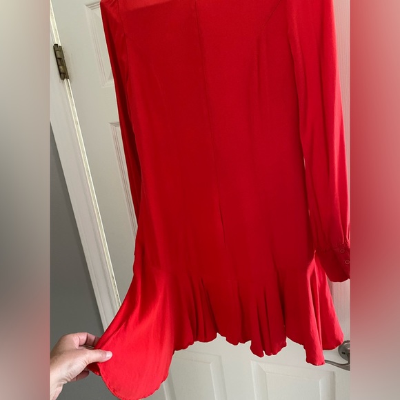 Bar III Red-Bright Orange Dress Size 8 - Picture 4 of 8